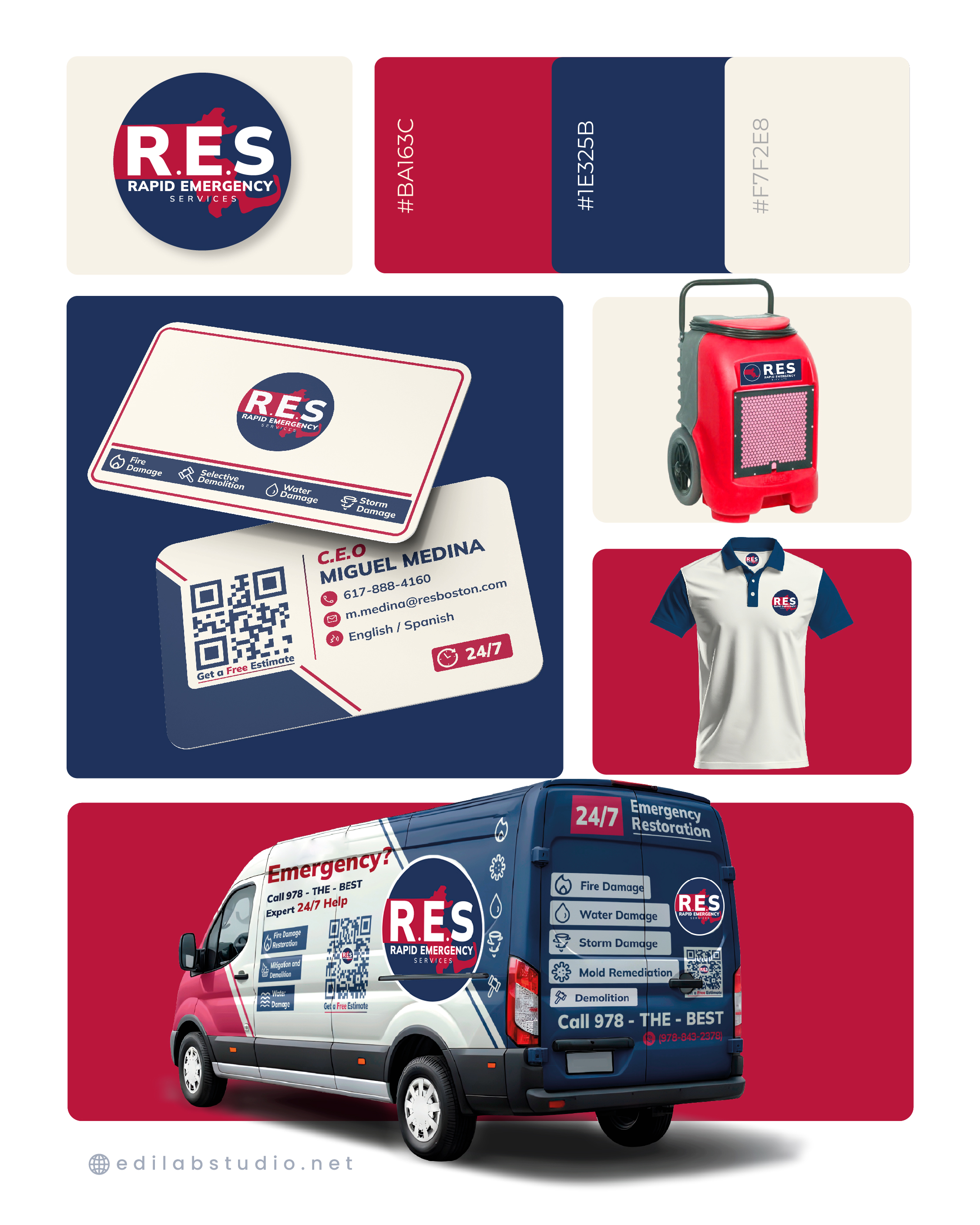 R.E.S — Mold infestation, Fire restoration, Water restoration, Selective Demolition by Edilab