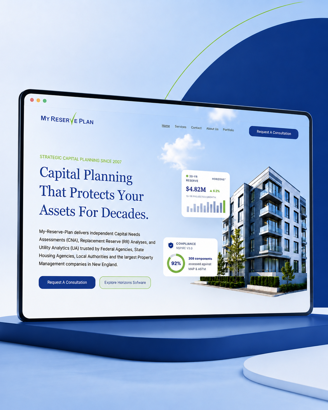 My Reserve Plan — Website, consultation booking by Edilab