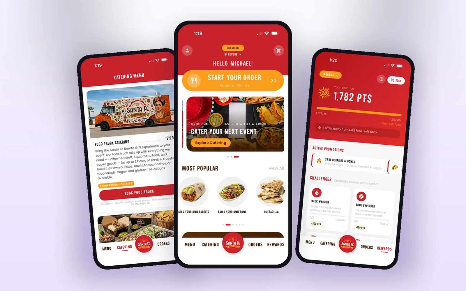 Santa Fe Burrito Grill — Ordering apps, rewards and catering by Edilab