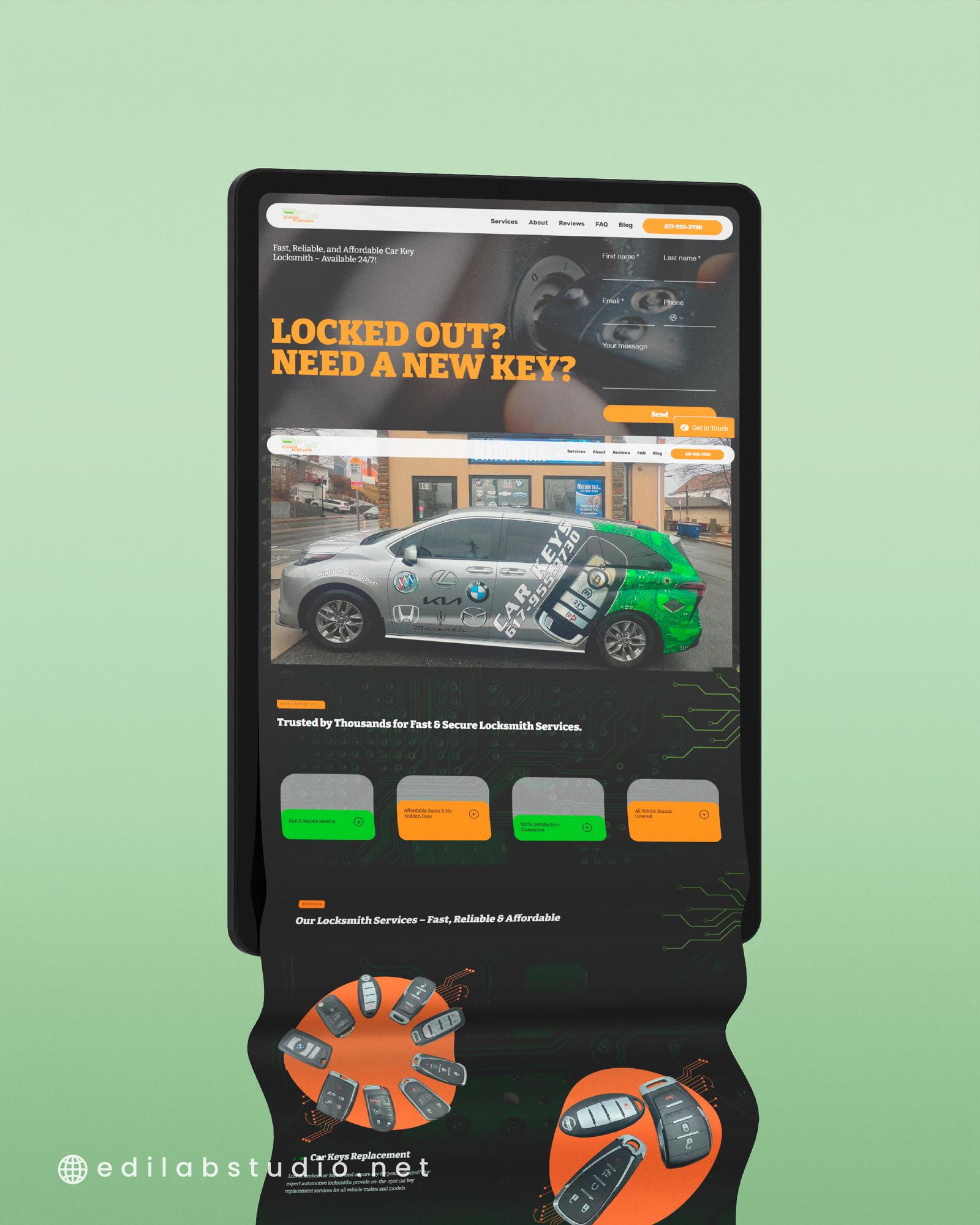 Car Keys — website by Edilab